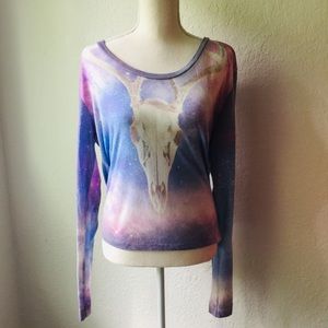 Wildfox Antelope Skull Shirt